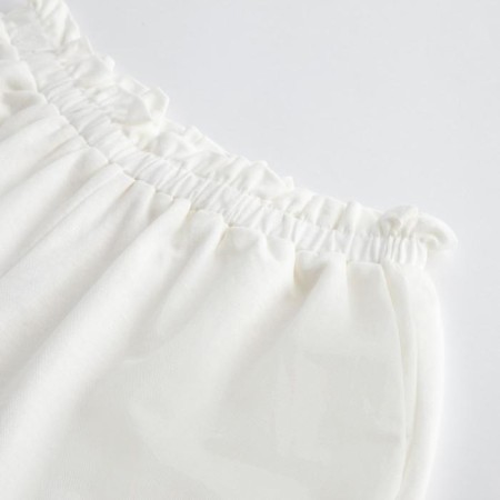 Women's costume (shirt, shorts) minku white color, rn 50-11