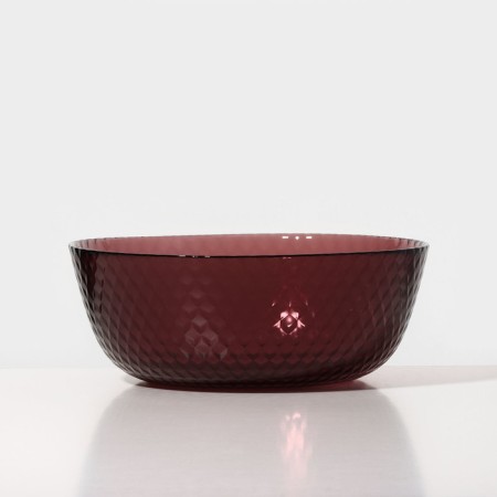 Glass Salad "idyll", d = 23 cm, lilak color