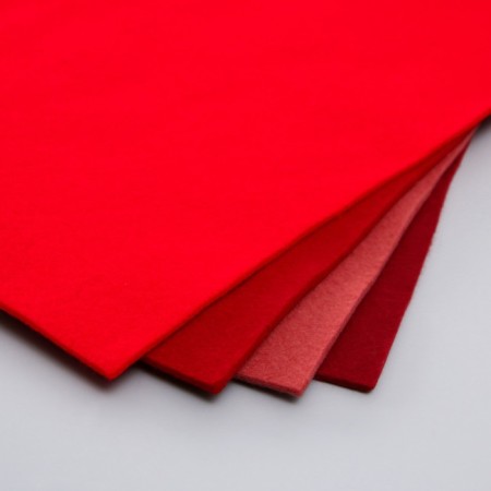A set of soft felt "Astra" (4 pcs) Assorted, 3 mm, 400 gr. 20x30 cm-1