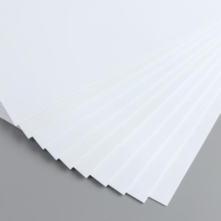 Foamiran 1 mm, 20x30 cm (set 10 sheets) BK036 white-3