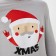 Pajama New Year's male KAFTAN "Santa", red/gray color, size 52