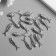 Decor Metal for creativity "Fish" silver 7815 2.4x0.6 cm