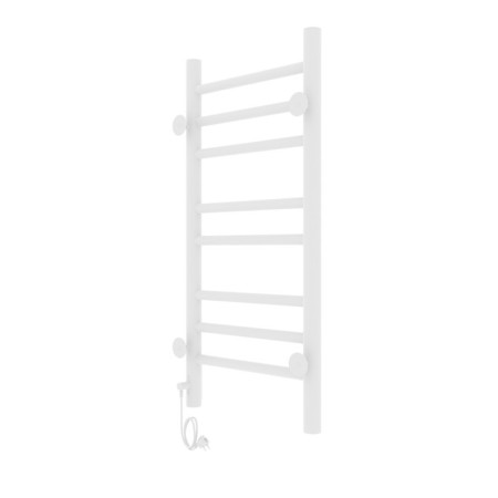 Two electric heated towers Laris lavender Cheka, 300x700 mm, 8 crossbars, right, white-14