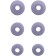 Enterrained JBL Tune BEAM headset purple Bluetooth wireless in the auricle