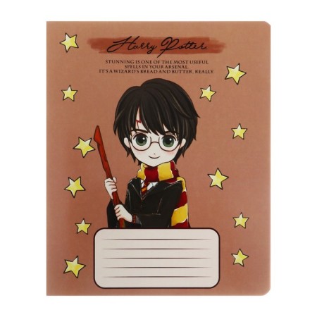 Notebook of 12 sheets in the Harry Potter cage, covered cardboard, offset block 65, 5 species mix-9