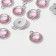 Circle-suspension “Circle” rifle 1.8 × 1.6 × 0.2, (set 10 pcs.), Pink color in silver