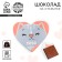 Chocolate on the card "I love you", 5 g.