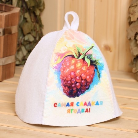 Bath cap with children's print "The sweetest berry"