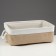 Stellah basket with Country Handles, 370 x 270 x 130 mm, beige
