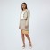 Bag Baget with a zipper, beige color