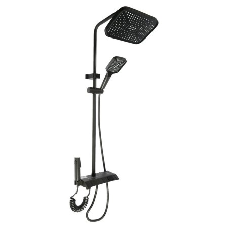 The shower system Zein Z3896, the upper and hand watering can, PVC hose, temperature screen, graphite