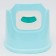 Children's pot with a high back Protect Me, color blue cloud