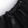 Three -layer skirt kaftan, black