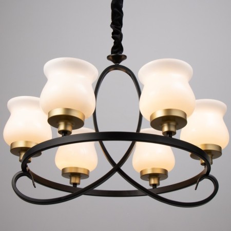 Cante "Country" 5x40W E27 black and gold 60x60x50 cm Bayerlux-2