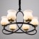 Cante "Country" 5x40W E27 black and gold 60x60x50 cm Bayerlux