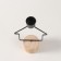 Climber metal, wood on 1 candle "House" d = 2 cm 9x5x17.5 cm