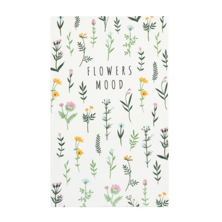 Flowers Mood 35x60 cm, 100% cotton, waffle 160 g/m2-1