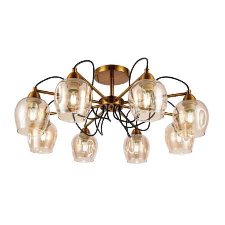 Ceiling EVOLUCE lamp. Sle110002-08. Acro. 8x60 watts, E27, 75x75x29 cm, bronze color