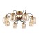 Ceiling EVOLUCE lamp. Sle110002-08. Acro. 8x60 watts, E27, 75x75x29 cm, bronze color
