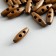 Buttons wood for creativity 2 punctures "cylinder" set 20 pcs 4x1.1x1.1 cm