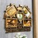 Photo frame plastic in 5 photos 10x15, 12x12 cm "ship" Dark gold 38x48 cm