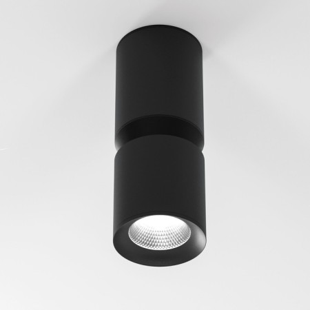 Lamp ceiling accent Elektrostandard, Kayo LED 12 W, 60x60x155 mm, IP20, black color
