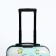 Small 18 suitcase, lightning department, 4 wheels, turquoise color