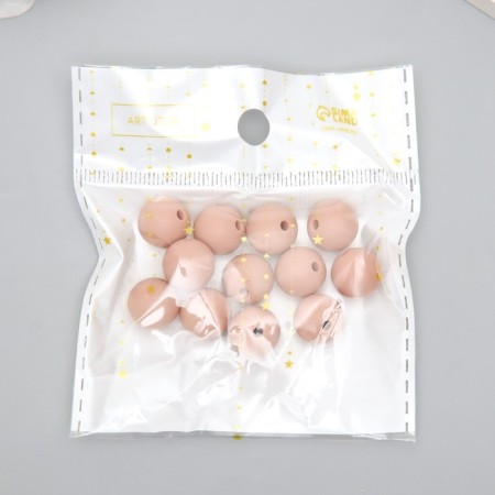 Busina silicone "round" soft beige d = 1.2 cm-2