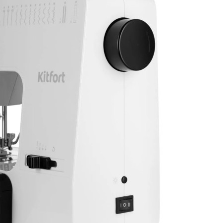 Sewing machine KitFort KT-6044, 9 W, 12 operations, semi-automatic, white-hourly-3