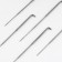 Fasting/felting needles No. 38, reserve, 5 pcs