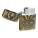 Gas lighter "Winged fighter", 3.5 x 5 cm, gold