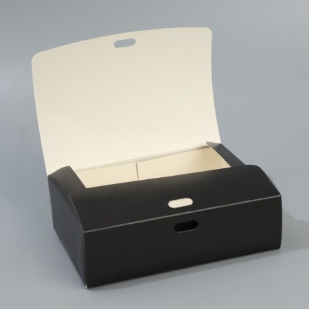 Gift folding box, packaging, “black”, 16.5 x 12.5 x 5 cm, without tape-2
