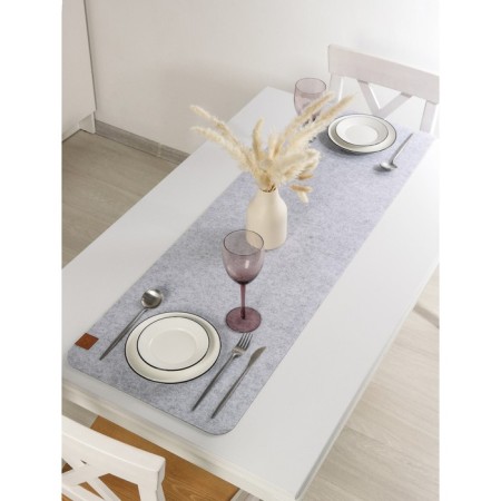The path on the table "Gray", 40 × 150 cm, thickness 4 mm, color light gray