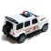 Radio -controlled jeep "Police", works on batteries, white color
