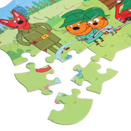 Contour maxi-puzzle "Three cats", 30 elements-3