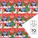 New Year. Packaging paper "Funny New Year", 70x100 cm, blue tractor
