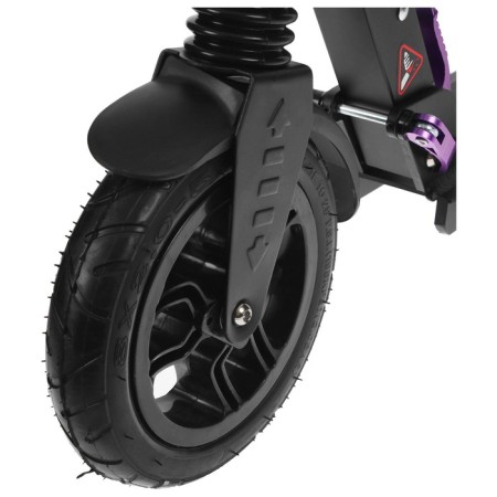 Aluminum scooter, folding, inflatable wheels 200 mm, 2 shock absorbers-3