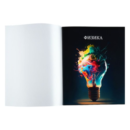 Subject notebook Calligrata Top "School style", 48 sheets in a cell of physics, with reference material, plastic cover, offset unit-1