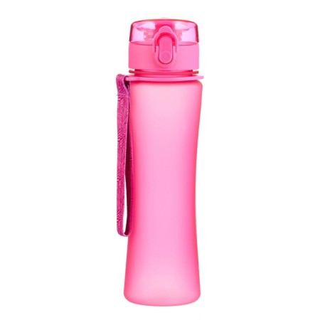 Water bottle, with a drinker, 600 ml, pink-1