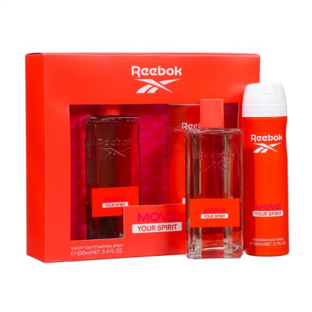 Female set Reebok Move Your Spirit: toilet water, 100 ml + deodorant, 150 ml