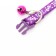 Two -layer collar with Fasteks "Bows", 30 x 1 cm, mix of flowers