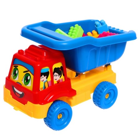 Toy Granite Truck "Auto Truck" + mini - designer, 26 details, chicks-5