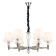 Suspended lamp 3x60W E27, size 56x56x82 cm
