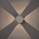 Facade lamp “Cube”, FSD-014, 4 W, 3000K, 2 rays, IP65, 220 V, metal, white