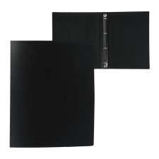 Folder on 4 rings A4, Calligrata, 25 mm, 500 μm, black
