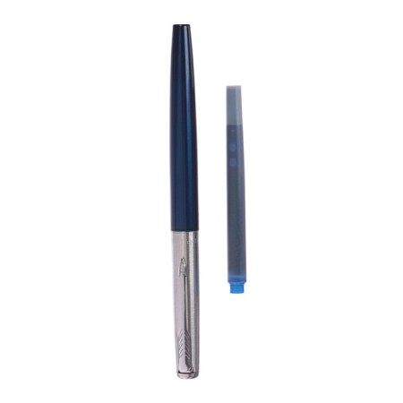 Fright pen Parker Jotter Core F63 Royal Blue CT M, stainless steel case-4