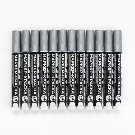 Marker-painting, varnish. Bullet tip, 4 mm, silver Pro choice-1