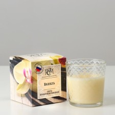 Aromatic candle in a glass 