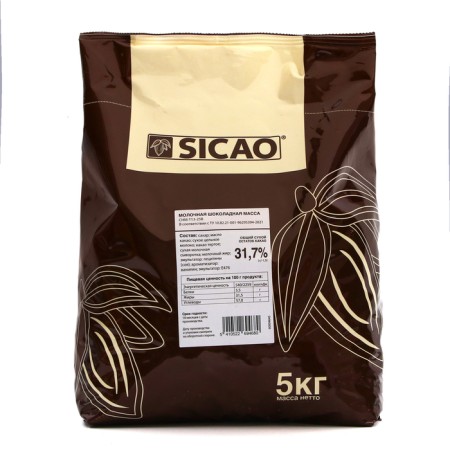 Dairy chocolate mass 30.2% "Sicao" tablet 5 kg-3