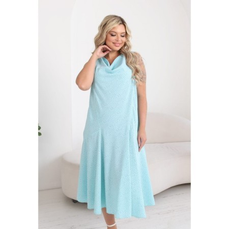 Women's dress, size 44, mint color-4